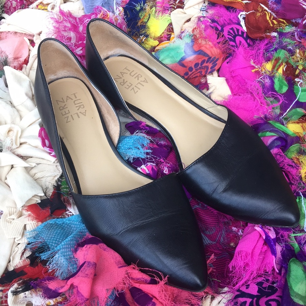 Naturalizer Tamara d’Orsay Black Leather flat